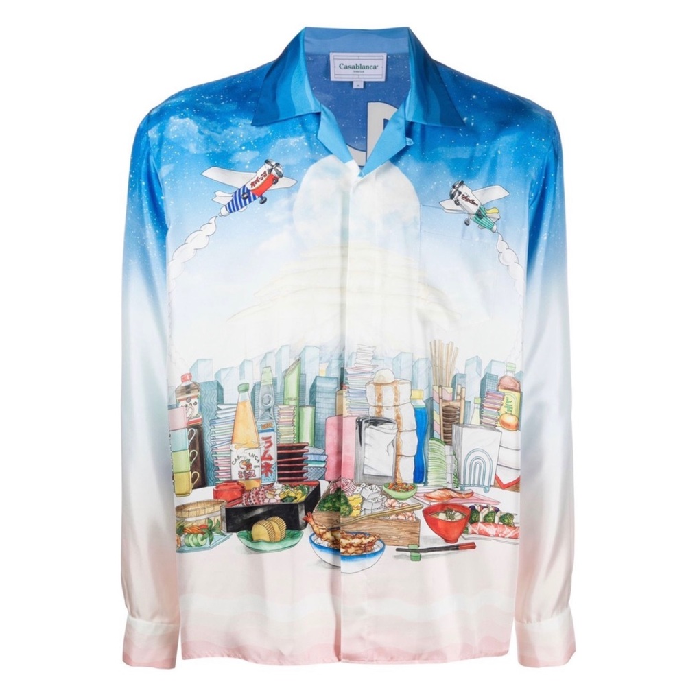 Multicolored casablanca button down shirt